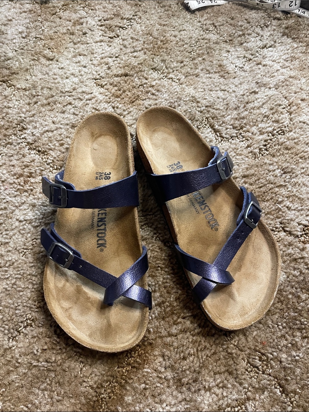 BIRKENSTOCK Mayari Toe Loop thong sandal size 38/ 7.5 US Woman’s